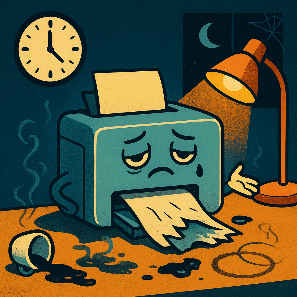 Cover art for Why Printers Fail Exactly at Midnight